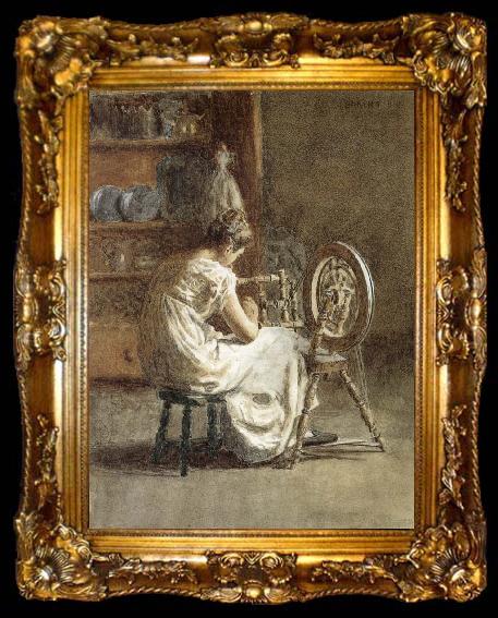 framed  Thomas Eakins Homespun, ta009-2